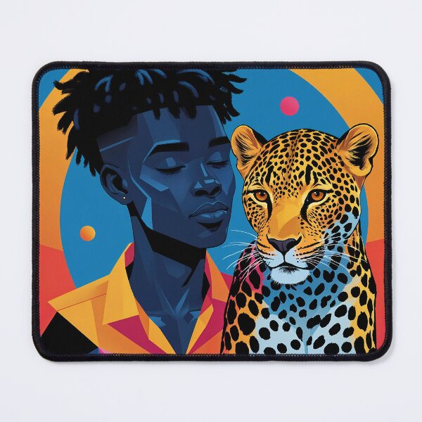 Item preview, African with leopard designed and sold by LioTou.