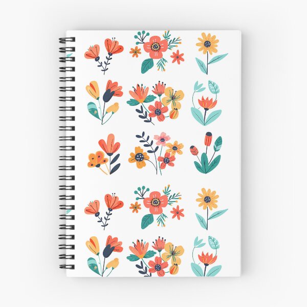 Item preview, Colorful Folk Art Floral Elements Set - Vibrant Botanical Sticker Collection designed and sold by DesignArtist.ia.