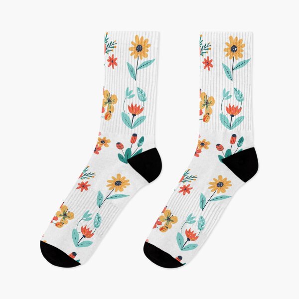 Item preview, Colorful Folk Art Floral Elements Set - Vibrant Botanical Sticker Collection designed and sold by DesignArtist.ia.