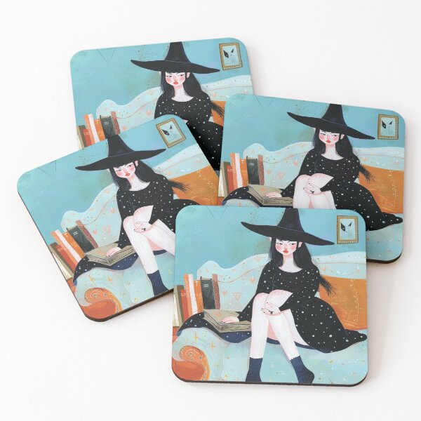Item preview, Cozy Witch Reading Book Aesthetic Art Print designed and sold by ChaosCutie.