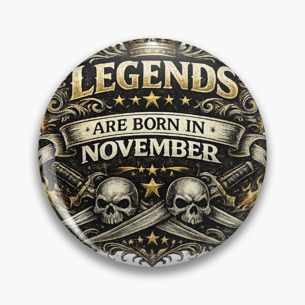 Item preview, Legends Are Born In November – Vintage Masculine Birthday Design – November Birthday Gift Idea designed and sold by Szapeee.