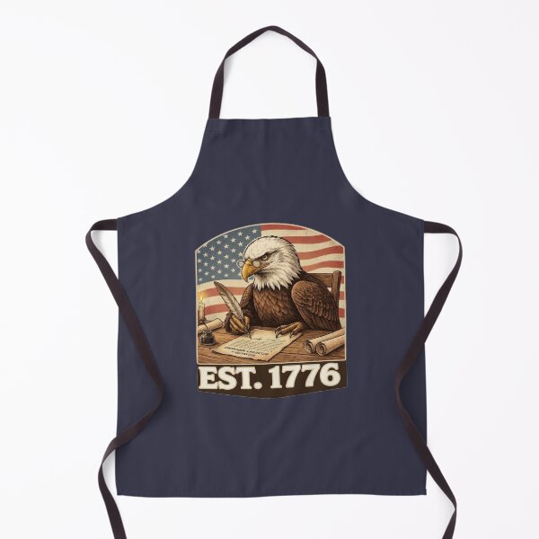 Item preview, Patriotic Bald Eagle Founding Father Writing Declaration EST 1776 designed and sold by JVDesignsShop.