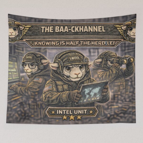 Item preview, The Baa-ckchannel Intel Unit – Sheep-I Joe Covert Comms Parody designed and sold by Thpoar.