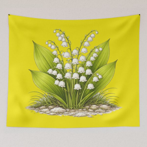 Item preview, Delicate Lily of the Valley – Elegant Spring Flowers, Botanical Style designed and sold by JOANNASKAH.