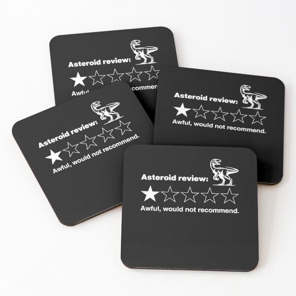 Item preview, Asteroid Review Dinosaur Funny Dino Extinction One Star Review designed and sold by issan-exe.