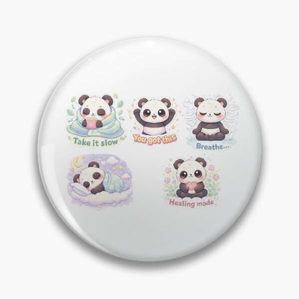 Item preview, ? Mental Health & Self-Care Red Panda Sticker Pack designed and sold by mayukh1982.