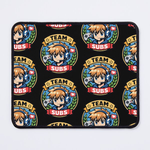 Item preview, Team Subs Anime Gamer Boy Badge Design designed and sold by TeeTimeTreasure.