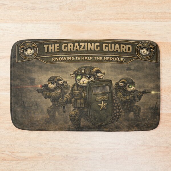 Item preview, The Grazing Guard – Sheep-I Joe Riot Shield Parody designed and sold by Thpoar.