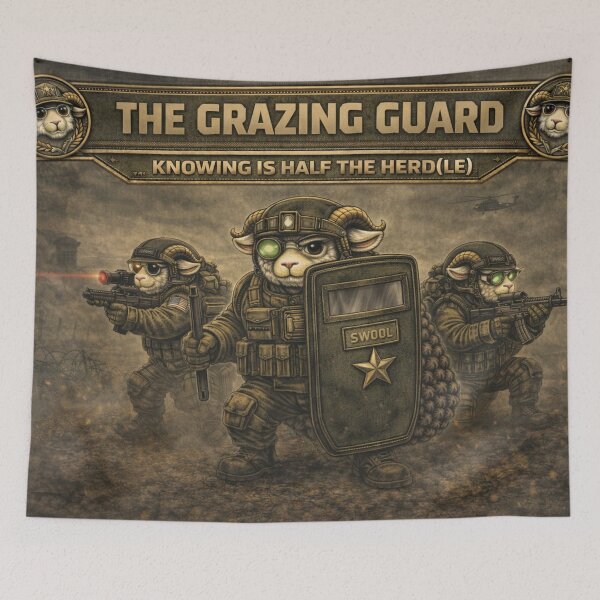 Item preview, The Grazing Guard – Sheep-I Joe Riot Shield Parody designed and sold by Thpoar.