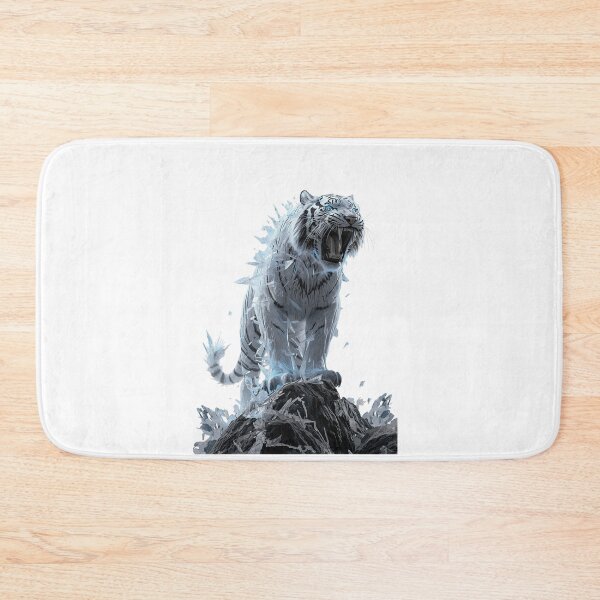 Item preview, Majestic Frost Tiger with Glowing Blue Eyes designed and sold by Quotable Gear.