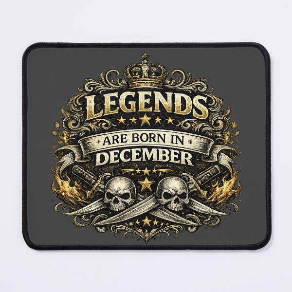 Item preview, Legends Are Born In December – Vintage Masculine Birthday Design – December Birthday Gift Idea designed and sold by Szapeee.
