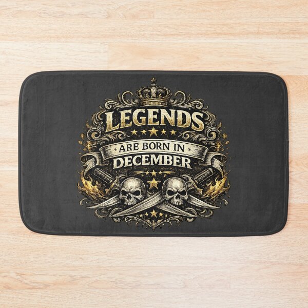 Item preview, Legends Are Born In December – Vintage Masculine Birthday Design – December Birthday Gift Idea designed and sold by Szapeee.