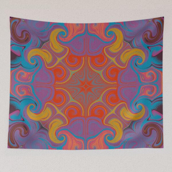 Item preview, symetric pattern mandala like designed and sold by Feral Lines Studio .