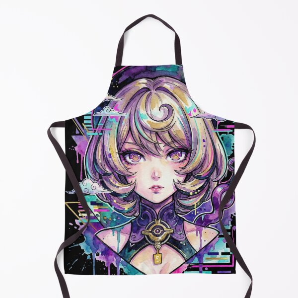 Item preview, Yidhari ZZZ Blonde Swirly Hair Purple Tentacles Vaporwave Neon designed and sold by Senpaiwaves.