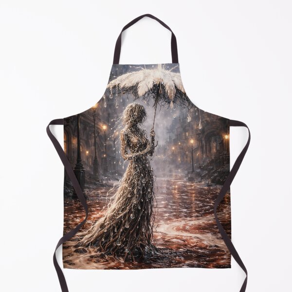 Item preview, Surreal Umbrella Woman Rain Fantasy Artwork designed and sold by KnitOfShadoF.