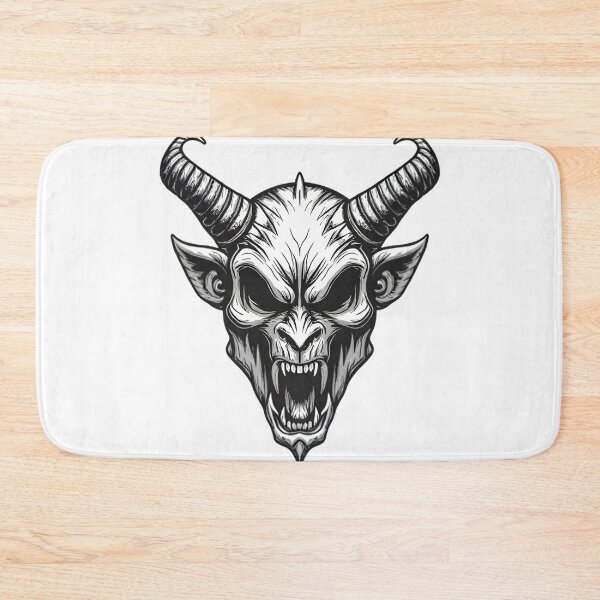 Item preview, Demonic Goat Skull – Dark Gothic Horned Beast Illustration designed and sold by Kavya Art.