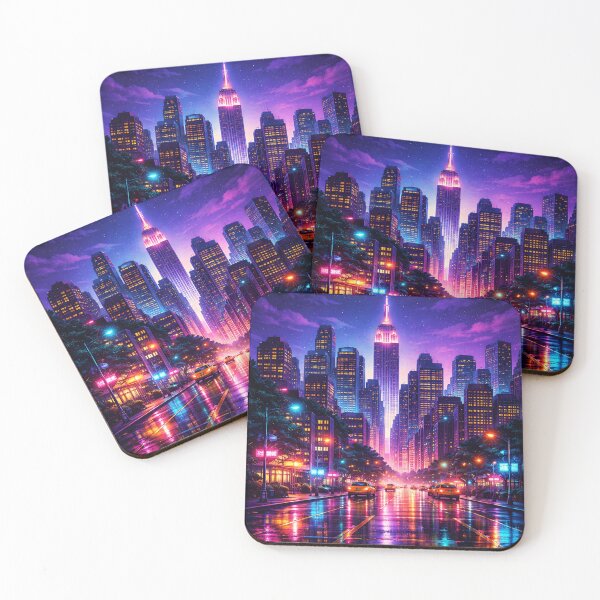 Item preview, Neon New York Skyline designed and sold by TAOptimus .
