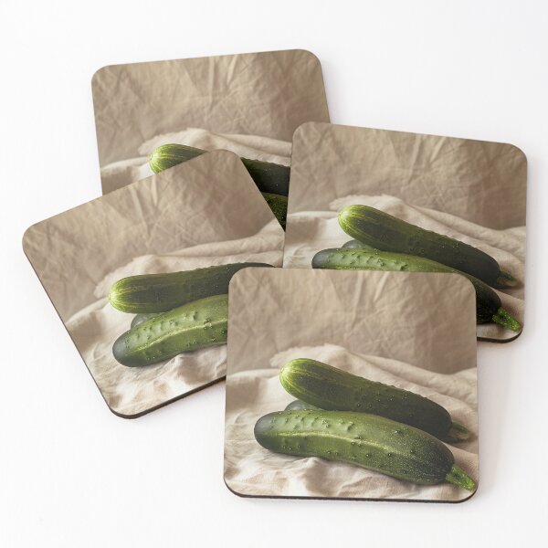 Item preview, Rustic Cucumber Still Life Kitchen Wall Art Natural Food Photography designed and sold by NarjaShop.