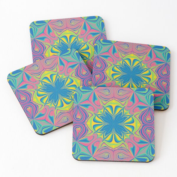 Item preview, mandala art with intense colors designed and sold by Feral Lines Studio .