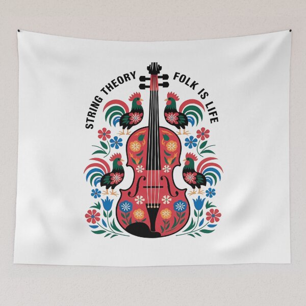 Item preview, String Theory – Folk Is Life - Folk Cello Art designed and sold by Art-Arcade6.