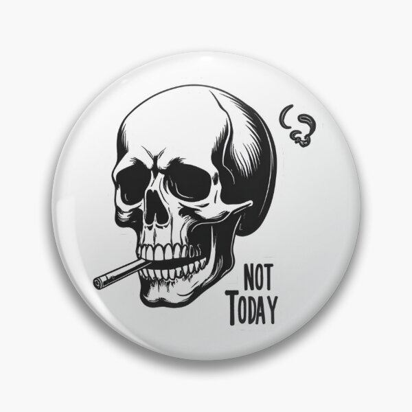 Item preview, Not Today Skull – Dark Humor Streetwear Graphic Design designed and sold by Kavya Art.