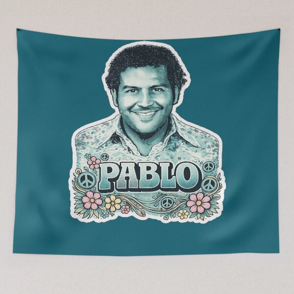 Item preview, PABLO vintage tribute in blue-grey colors designed and sold by LuluLeb.
