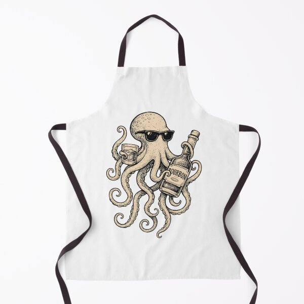 Item preview, Octopus Drinking Bourbon Wine Art designed and sold by issan-exe.