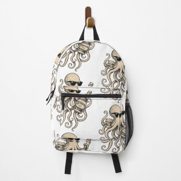 Item preview, Octopus Drinking Bourbon Wine Art designed and sold by issan-exe.