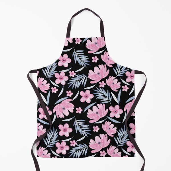 Item preview, soft dreamy pink flora watercolor pattern designed and sold by DreamyLayer.