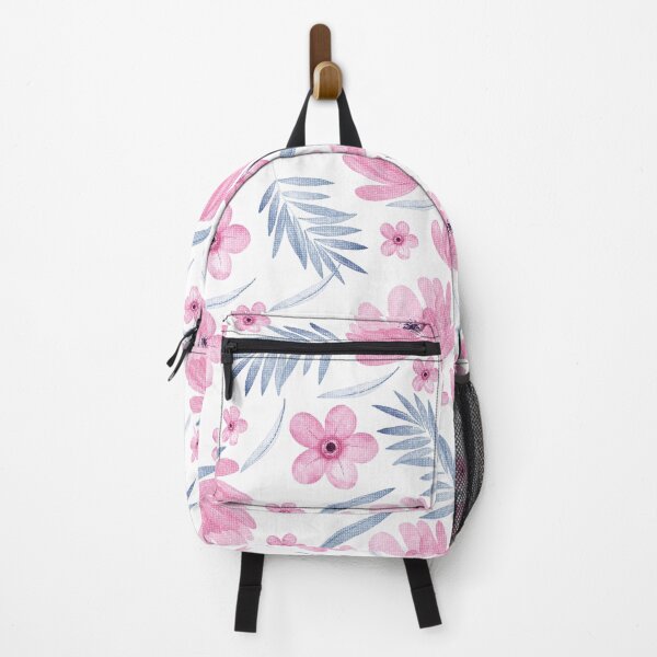 Item preview, soft dreamy pink flora watercolor pattern designed and sold by DreamyLayer.