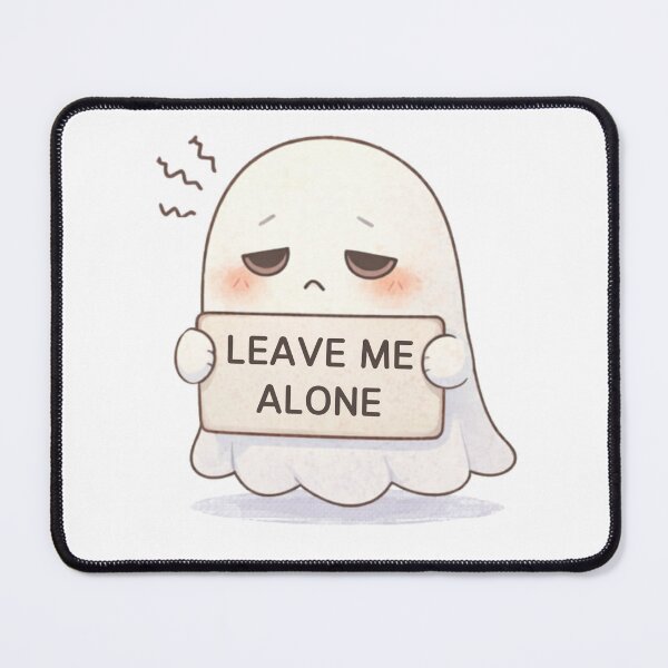 Item preview, Leave Me Alone Ghost | Cute Kawaii Aesthetic | Introvert Mood Design designed and sold by The Mood Index.