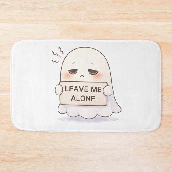 Item preview, Leave Me Alone Ghost | Cute Kawaii Aesthetic | Introvert Mood Design designed and sold by The Mood Index.