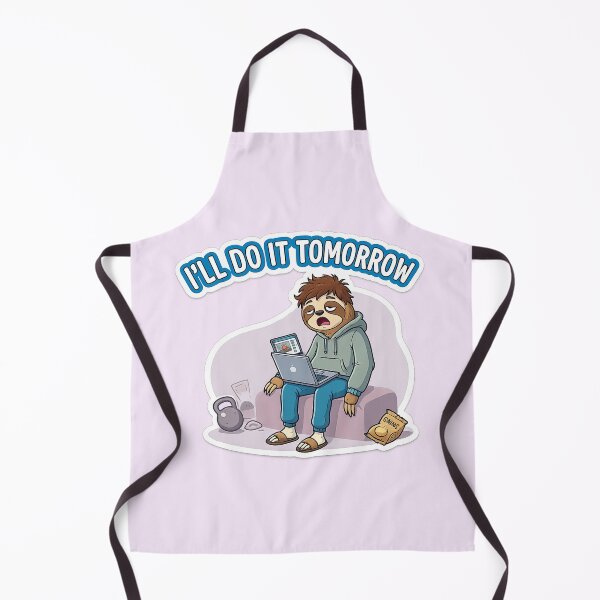 Item preview, Lazy Sloth Procrastinator - I'll Do It Tomorrow Funny Fitness designed and sold by irfanshikh.