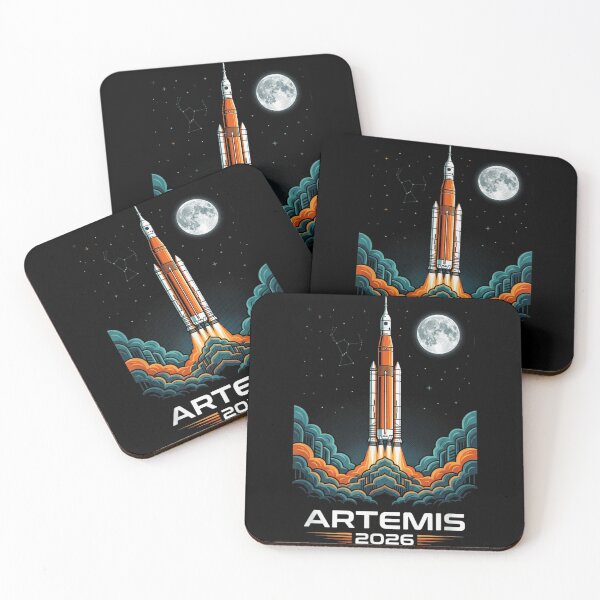 Item preview, Artemis 2026 Moon Mission SLS Rocket Space Exploration Launch Poster designed and sold by LakenDraphil.
