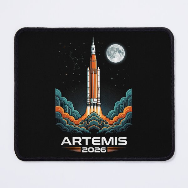 Item preview, Artemis 2026 Moon Mission SLS Rocket Space Exploration Launch Poster designed and sold by LakenDraphil.