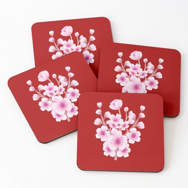 Item preview, Elegant Sakura Branch - Minimalist Pink Cherry Blossom... designed and sold by Jyoti-Quotes.