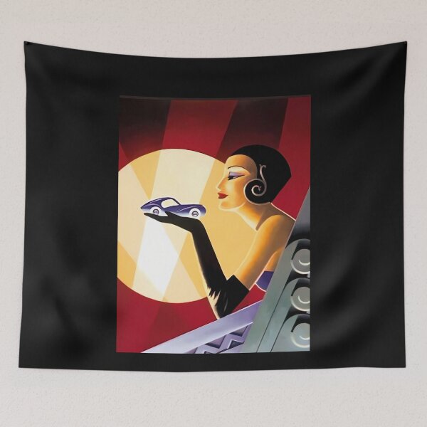 Item preview, Blast from the past art deco art car designed and sold by Helios Be. Lavsh.