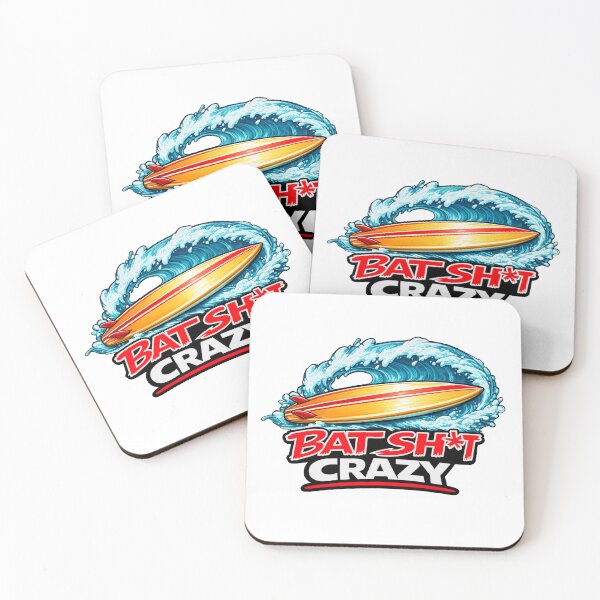 Item preview, Batshit Crazy Surfer Wipeout designed and sold by BSCI Designs.