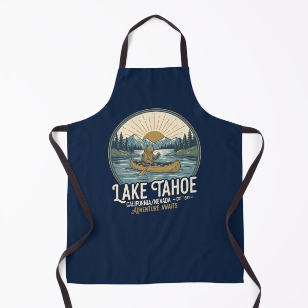 Item preview, Lake Tahoe 1861 Bear Canoeing Sand Harbor Nevada Lake Tahoe Summer designed and sold by Milasneeze.