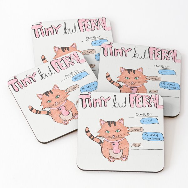 Item preview, Orange Glitter cat jesting their Ex through Text: unhinged Meme designed and sold by StudioSamanthaa.
