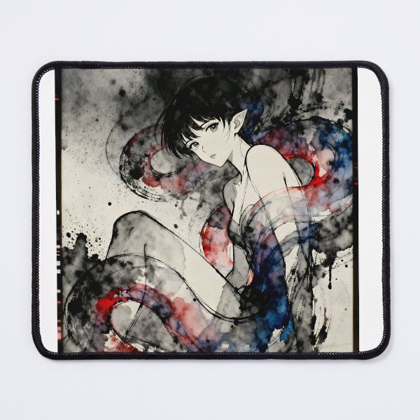 Item preview, Ethereal Anime Character with Swirling Colors designed and sold by Shelley Loewnau-Jones Studio.