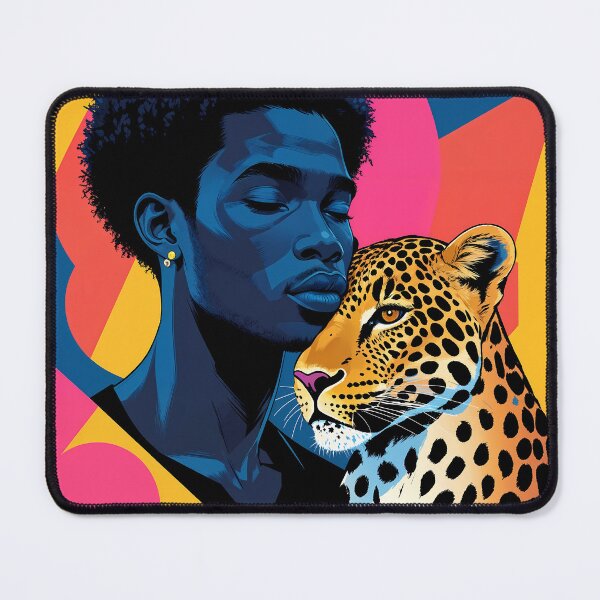 Item preview, African with leopard designed and sold by LioTou.