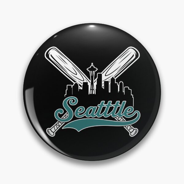 Item preview, Retro Seattle Baseball Fan City Skyline designed and sold by Imaginationbeyond.