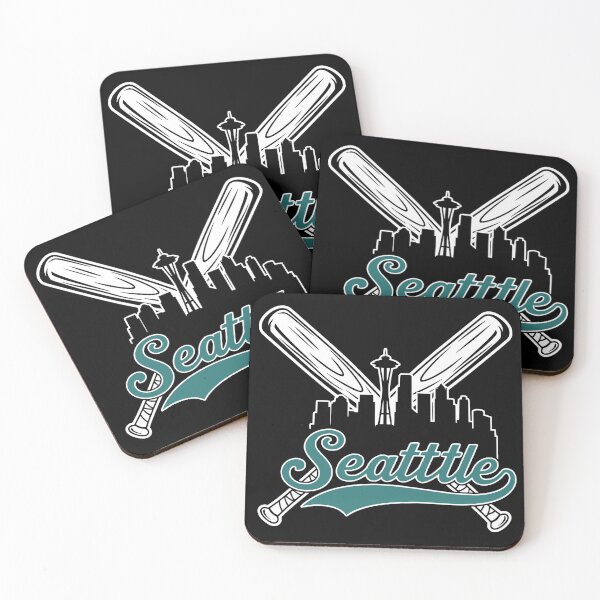 Item preview, Retro Seattle Baseball Fan City Skyline designed and sold by Imaginationbeyond.