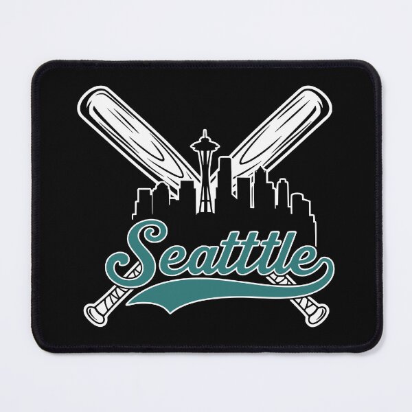 Item preview, Retro Seattle Baseball Fan City Skyline designed and sold by Imaginationbeyond.