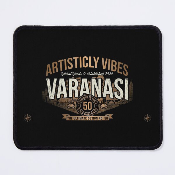 Item preview, Vintage Varanasi City Graphic - Retro Indian Heritage Typography designed and sold by ArtisticlyVibes.