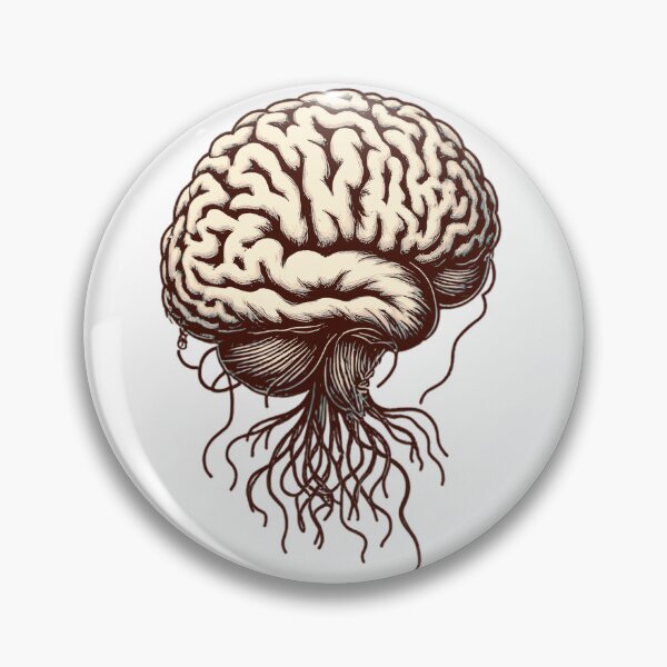 Item preview, Rooted Mind – Brain Growth Illustration designed and sold by Kavya Art.