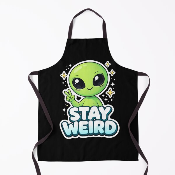 Item preview, Stay Weird Cute Alien Design – Funny Aesthetic Quote designed and sold by DivineTrident.