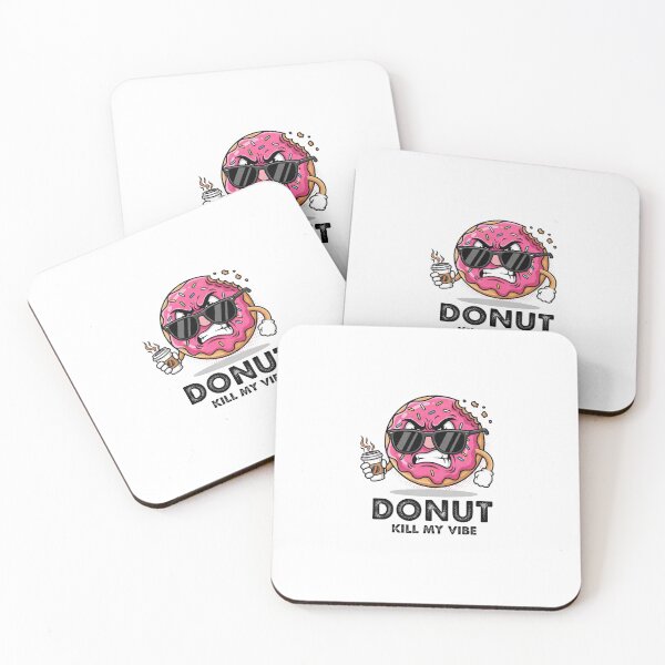 Artikelvorschau, „Donut kill my Vibe“ – Lustiger wütender Donut | Sarkastischer Kaffeehumor (Grafik) entworfen und verkauft von FelixnRobinus.