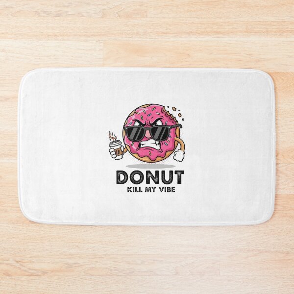Artikelvorschau, „Donut kill my Vibe“ – Lustiger wütender Donut | Sarkastischer Kaffeehumor (Grafik) entworfen und verkauft von FelixnRobinus.
